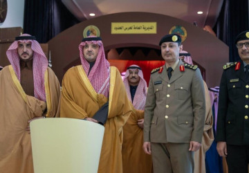 الأمير عبدالعزيز بن سعود يضع حجر الأساس لمركز العمليات الأمنية الموحدة (911) بمنطقة الجوف
