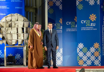 نيابةً عن سمو ولي العهد.. نائب وزير الخارجية يشارك في حفل افتتاح تولي جمهورية قبرص رئاسة مجلس الاتحاد الأوروبي
