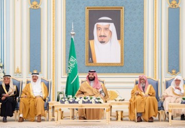 سمو ولي العهد يستقبل المهنئين بشهر رمضان المبارك