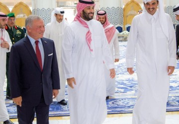 لقاء ثلاثي بين سمو ولي العهد وملك الأردن وأمير دولة قطر