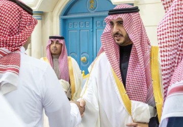 أمير منطقة الجوف يستقبل المهنئين بعيد الفطر