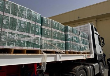 وصول الطائرة الإغاثية السعودية الـ83 لإغاثة الشعب الفلسطيني في قطاع غزة التي يسيّرها مركز الملك سلمان للإغاثة