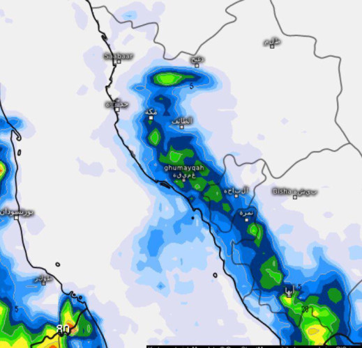 حالة جوية مقبلة تضرب المنطقة الجنوبية وحتى المرتفعات الغربية