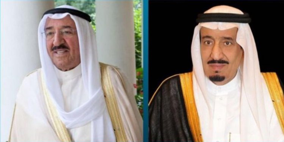 خادم الحرمين الشريفين يتلقى اتصالاً هاتفياً من أمير دولة الكويت