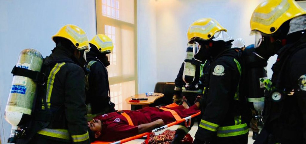 مدني تبوك ينفذ فرضية حريق بمبنى فرع وزارة العمل والتنمية الاجتماعية