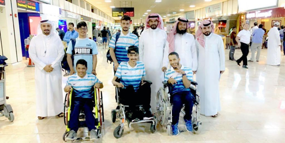بعثة نادي المدينة المنورة لذوي الاعاقة تصل للبحرين