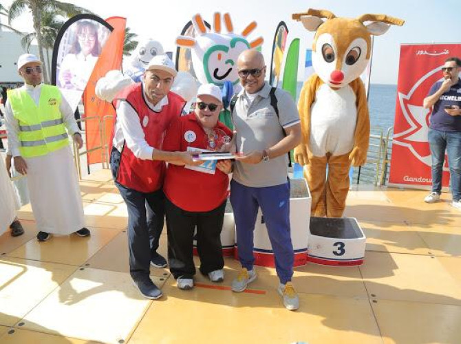 نحو تمكين الأشخاص ذوي الإعاقة الذهنية من خلال الرياضة مركز العون ينظم فعالية “هيا نمشي معا 8..”