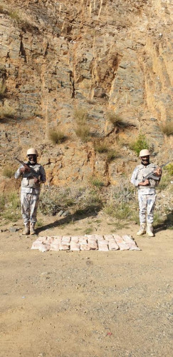 حرس الحدود يحبط محاولات تهريب ما يقارب طناً ونصف الطن من الحشيش المخدر