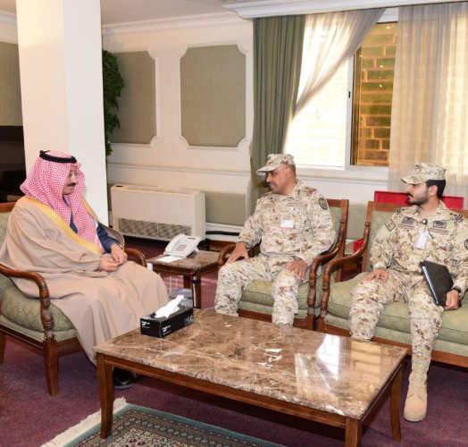 ” محافظ الأحساء ” يستقبل قائد لواء الملك عبدالله الآلي بالحرس الوطني المكلف