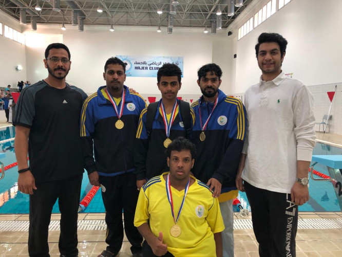 “نادي ذوي الأعاقه”  بالأحساء ينتزعون الذهب في بطولة المملكه للسباحه