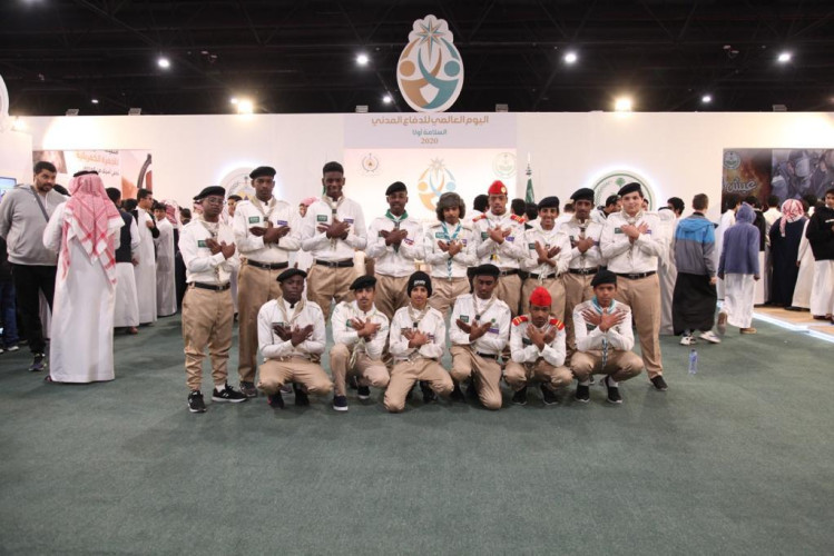 فرق التطوع تلفت أنظار زوار فعاليات اليوم العالمي للدفاع المدني بالشرقية