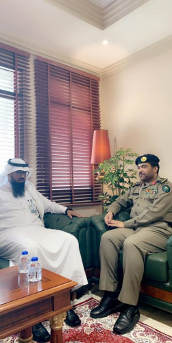 مدير إدارة الدفاع المدني بالخرج يستقبل مدير فرع “إنسان”