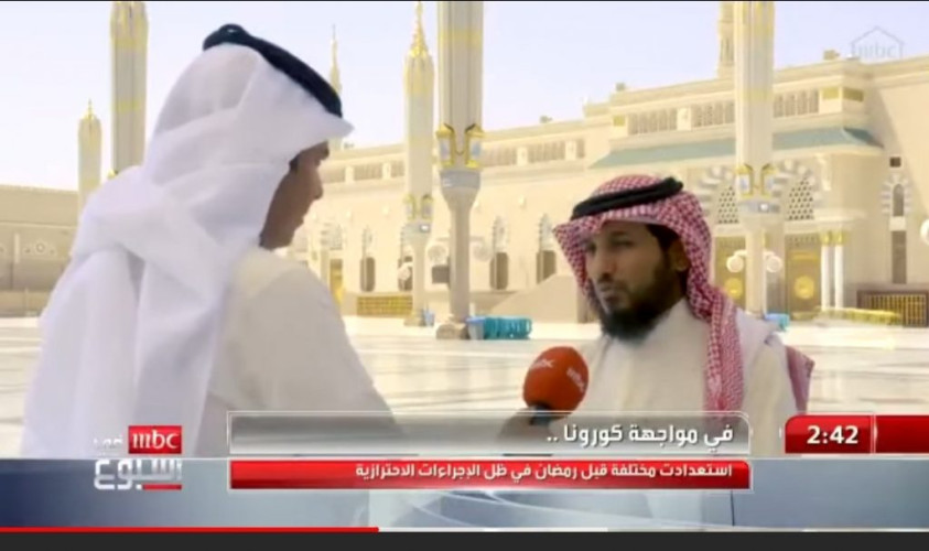 وكيل المسجد النبوي: إقامة صلاة التراويح دون حضور المصلين