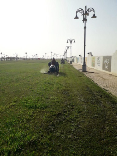 بلدية رفحاء تواصل معالجة التشوه البصري والإصحاح البيئي وصيانة الحدائق العامة