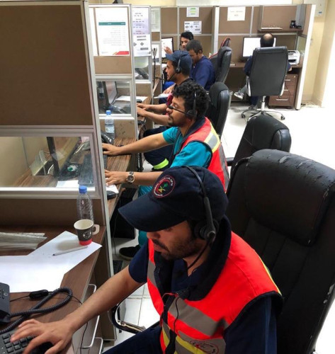 الهلال الأحمر بالجوف يستقبل ما يزيد على 3000 إتصال خلال أيام الحظر الكلي