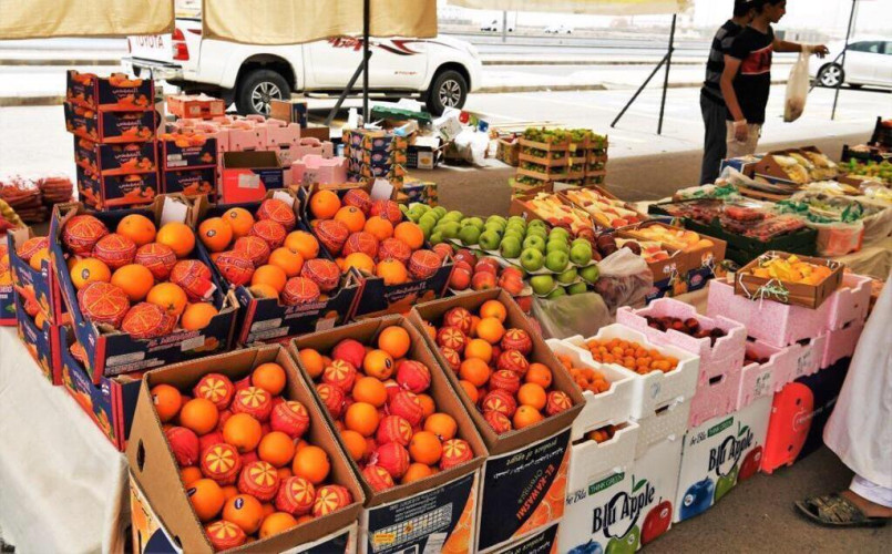 أمانة المدينة المنورة تستحدث سوقاً مؤقتاً للفاكهة والخضار في مخطط الملك فهد