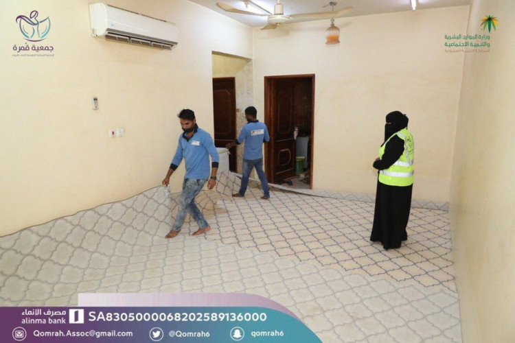 جمعية قمرة النسائية بالجوف تنظم مبادرة إسعاد لمتضرري كورونا