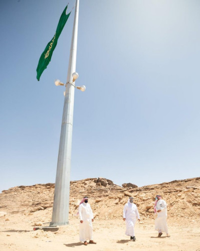 “أمانة الجوف” تُنهي أعمال أطول سارية عَلَم بالمنطقة