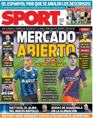 عناوين الصحف الرياضية العالمية الصادرة اليوم موجز الانباء