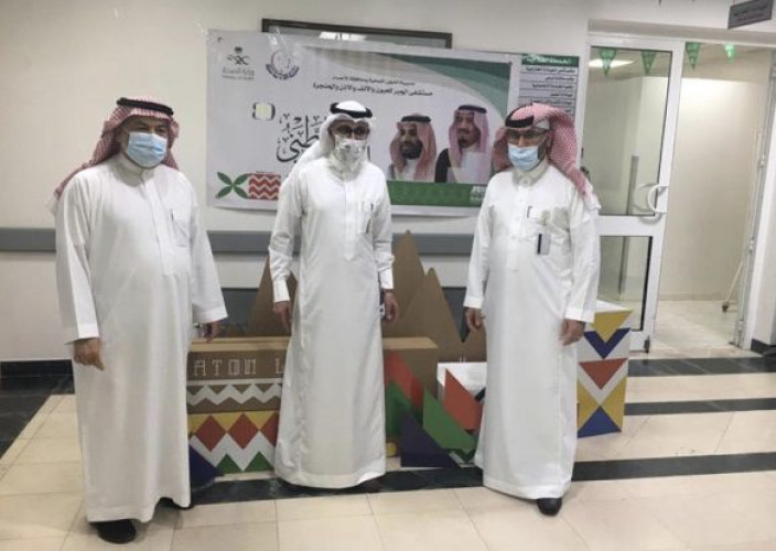 مسشفى الجبر للعيون والأنف والأذن و الحنجرة بالاحساء يحتفل باليوم الوطني الـ٩٠ للمملكة