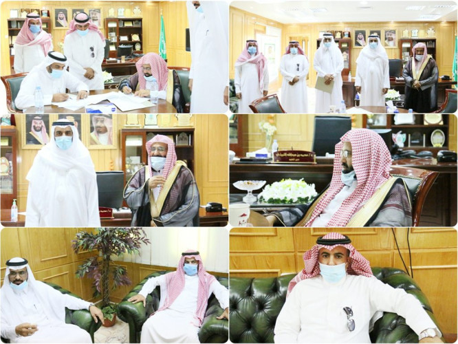 مديري التعليم وإدارة المساجد والدعوة والإرشاد بالقريات يوقعان اتفاقية شراكة مجتمعية