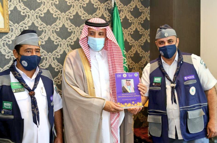 سمو محافظ المجمعة يلتقي رواد الكشافة