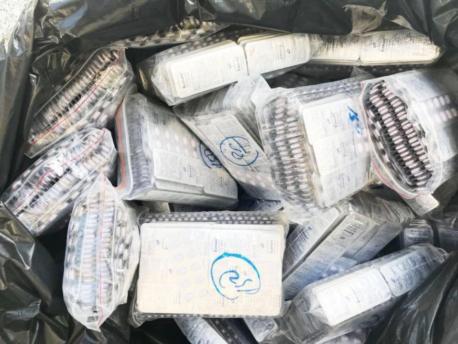 مكافحة المخدرات تلقي القبض على مواطن بمنطقة الرياض تورط بترويج(10,180)قرص