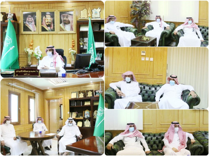 مدير تعليم القريات يكرم المدارس الفائزة(الأسبوع الأول)في مسابقة التميز في تطبيق منصة مدرستي.