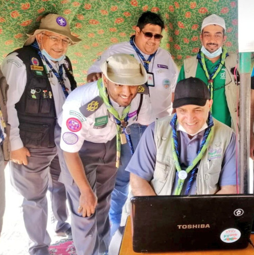 رواد كشافة محافظة المجمعة يختتمون مشاركتهم في الجامبوري الكشفي العالمي الرابع والعشرون على الإنترنت جوتا جوتي ٢٠٢٠م