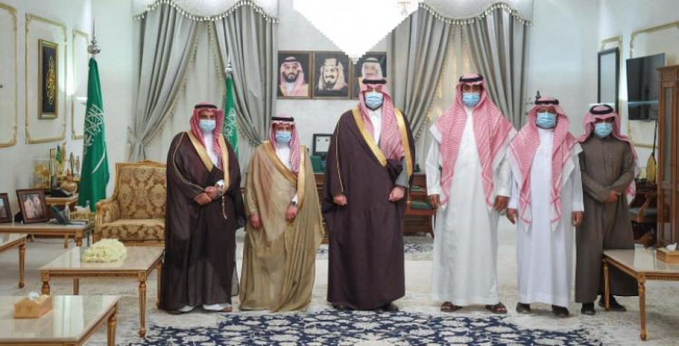 أمير الحدود الشمالية يستقبل رئيس وأعضاء مجلس إدارة نادي عرعر