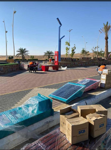 بلدية دومة الجندل تركب الكرسي الذكي وصناديق حفظ النعمة