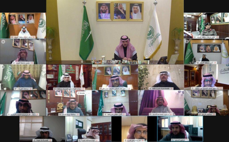سمو أمير الجوف يرأس اجتماع اللجنة العليا لدعم ومساندة تنفيذ المشروعات بالمنطقة