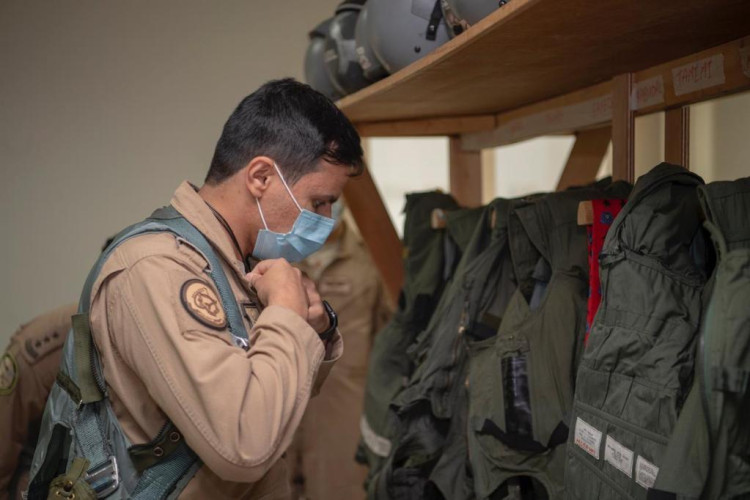 انطلاق مناورات تمرين «علم الصحراء2021» بقاعدة الظفرة الجوية بدولة الإمارات الشقيقة