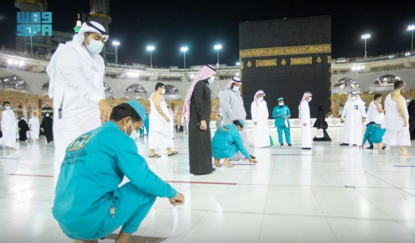 رئاسة شؤون الحرمين: رفع طاقة الاستيعاب لمسارات صحن المطاف وتخصيص(4)مسارات لكبار السن