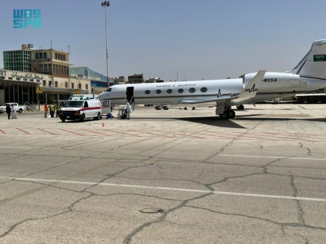 “الإخلاء الطبي الجوي”: ينقل مواطناً مصاباً بكورونا من الأردن إلى المملكة