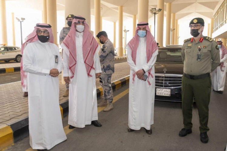 السفير السديري لدى الأردن يطلع على سير العمل بمنفذ حالة عمار- المدورة الحدودي