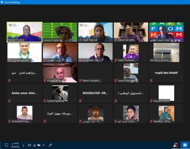 ورشة كشفية عربية افتراضية عن الحماية من الأذى للمشاركين بالمؤتمر العالمي  