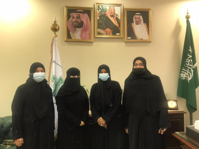 عميد كلية التمريض بجامعة الحدود الشمالية تزور كلية التمريض  بجامعة الملك عبدالعزيز