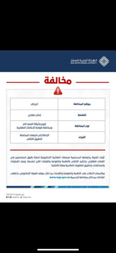 “هيئة العقار” تحيل مخالفي ضوابط الإعلانات العقارية إلى الجهات المختصة