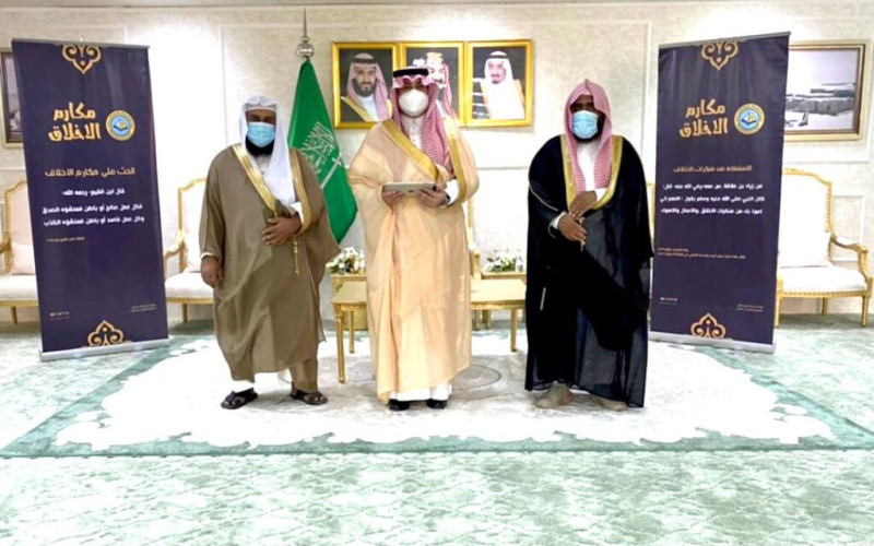 رئيس مركز شعبة نصاب يطلق حملة( مكارم الأخلاق )التي تنظمها الرئاسة العامة لهيئة الأمر بالمعروف