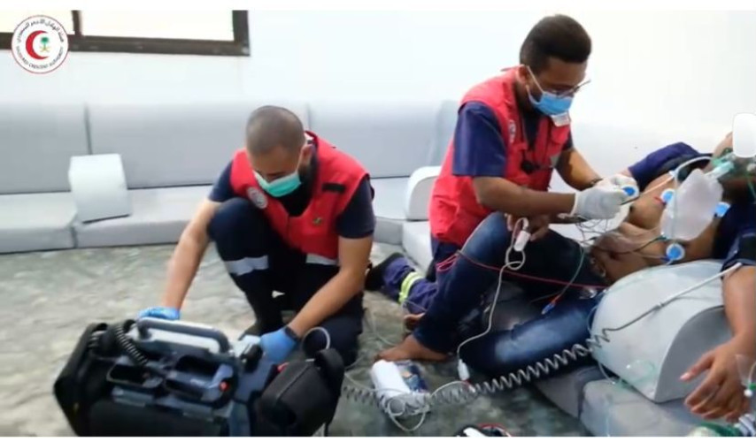 الهلال الأحمر بمنطقة مكة المكرمة يسعف مرضى جلطات القلب