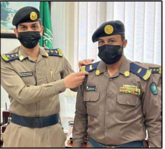 ترقية الرويلي إلى رتبة رئيس رقباء رئيس مركز الدفاع المدني بمحافظة طريف