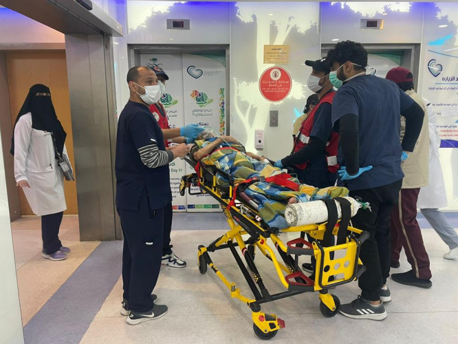 الهلال الأحمر السعودي بعسير يباشر أول حالة لخدمة مرضى جلطات القلب