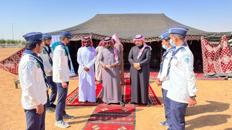 إنطلاق فعاليات المعسكر الكشفي التقني بمدينة تبوك