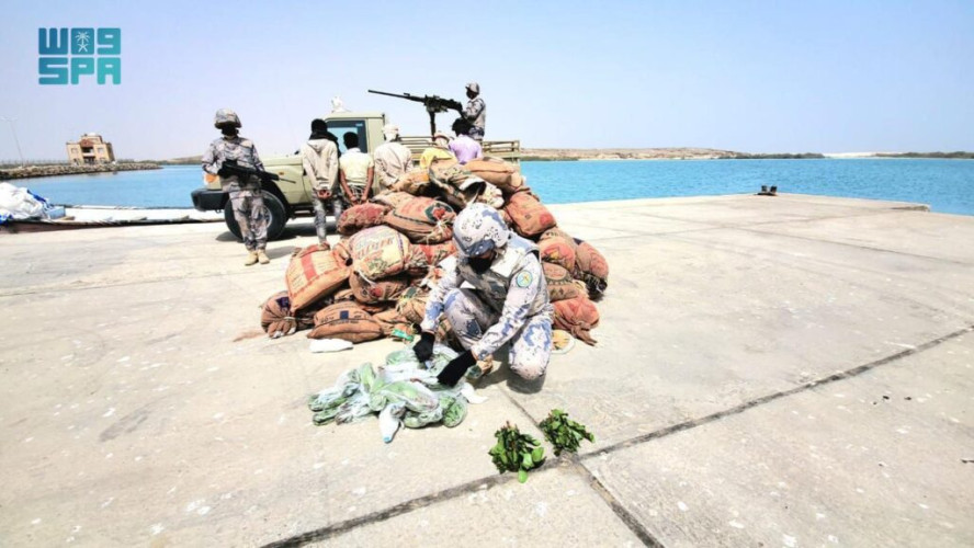 حرس الحدود يحبط محاولات تهريب مخدرات إلى جازان ونجران وعسير ومكة وتبوك ويقبض على(50)متهماً