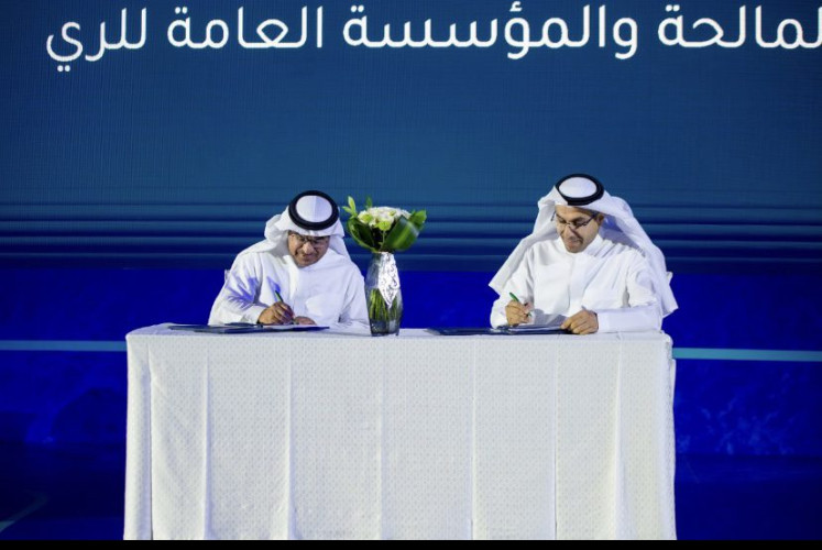 توقيع اتفاقية تعاون لتقديم خدمات حلول تنقية ومعالجة وتحلية المياه المالحة لأغراض الري بين “الري” و “التحلية”