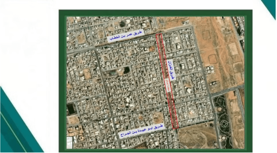 إغلاق طريق الخزان بحفر الباطن لاستكمال مشروع درء أخطار السيول