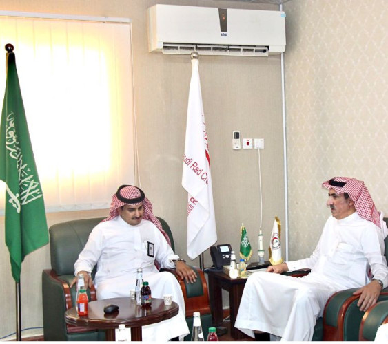 مدير الهلال الأحمر بالجوف يستقبل الرئيس التنفيذي للتجمع الصحي بالمنطقة