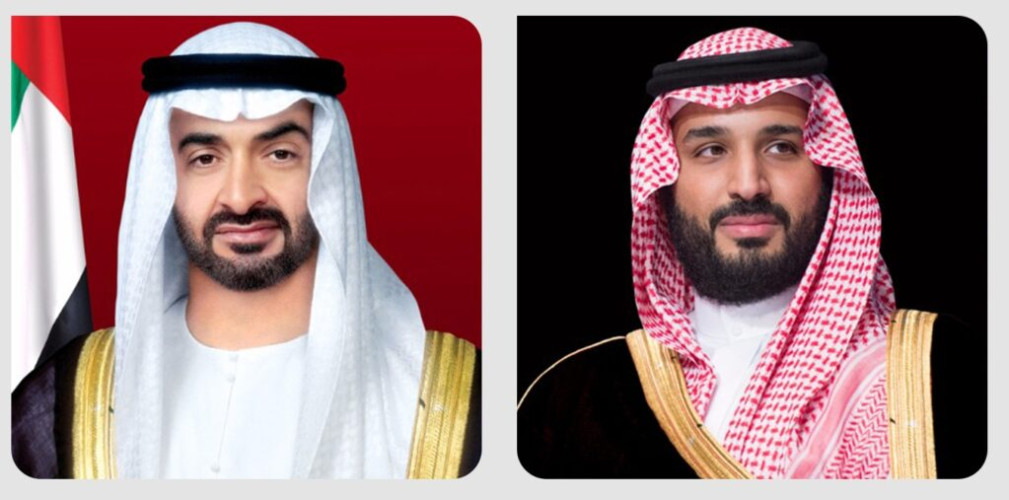 ولي العهد يعزي هاتفيًا ولي عهد أبوظبي في وفاة الشيخ خليفة بن زايد آل نهيان رحمه الله