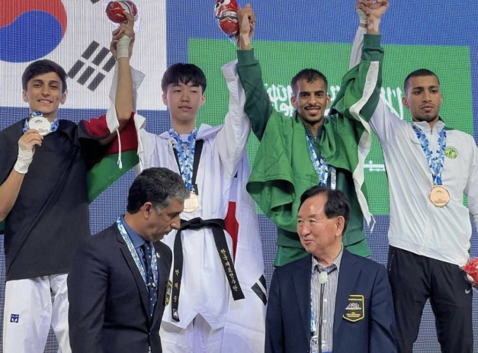 السميح يقفز للمرتبة ال15عالمياً في سباق التايكوندو